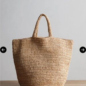 NWT JENNI KAYNE Woven Raffia Tote